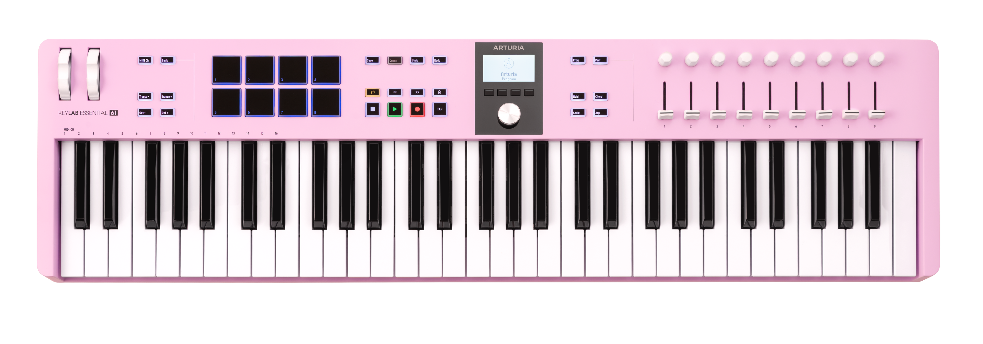 Arturia KeyLab Essential 3 61 Key Controller - Rose Quartz