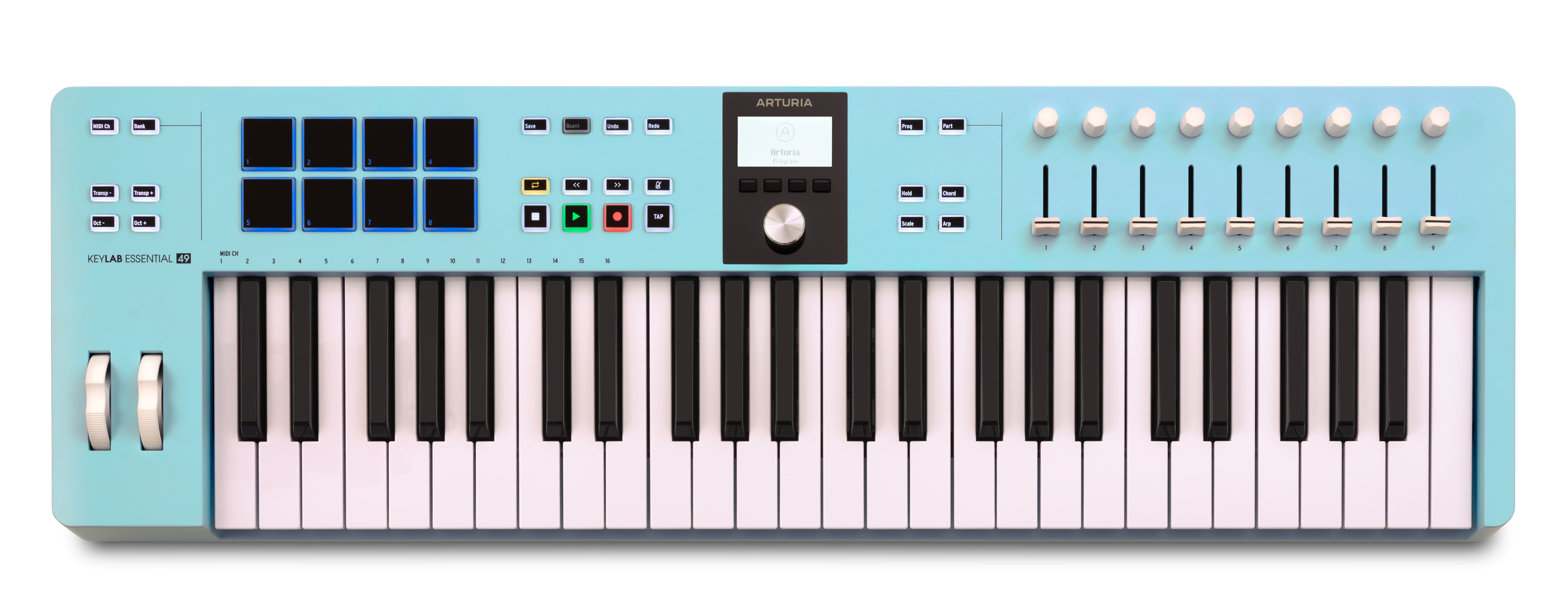 Arturia KeyLab Essential 3 49 Key Controller - Aquamarine