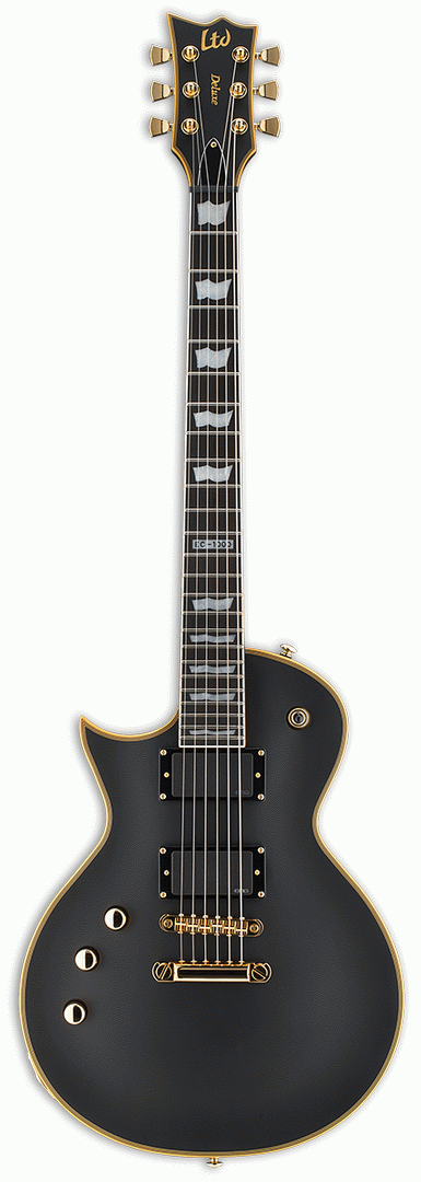 LTD EC1000 Deluxe VB Electric Guitar - Vintage Black - Left Handed
