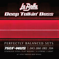 La Bella 760F-MUS 30" Scale SS Flats - Thru Body suit Mustang Bass - 43-104