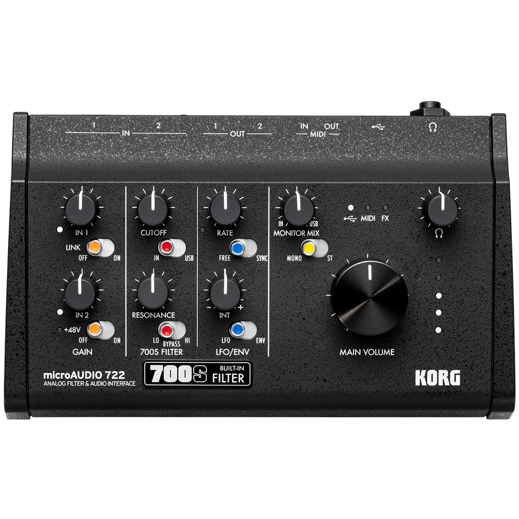 Korg microAUDIO 722 USB Audio Interface w/Analog Filter