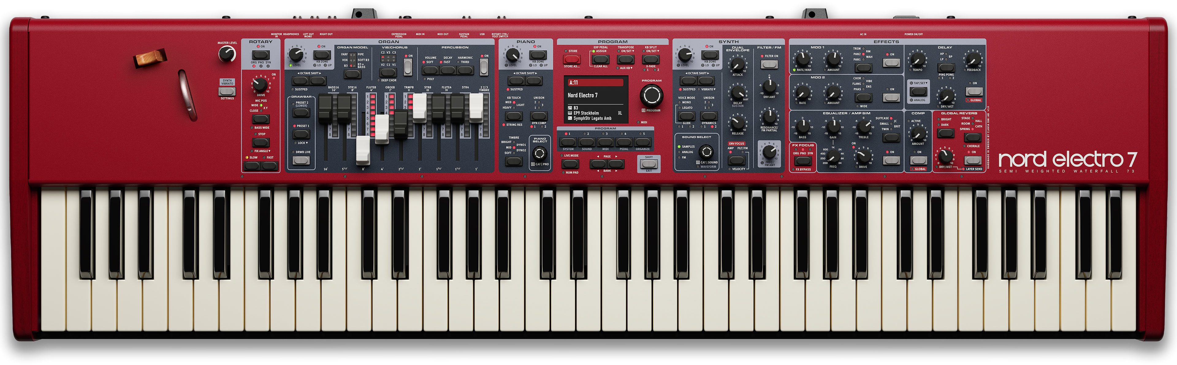 Nord Electro 7 73 Semi-weighted Waterfall Keyboard