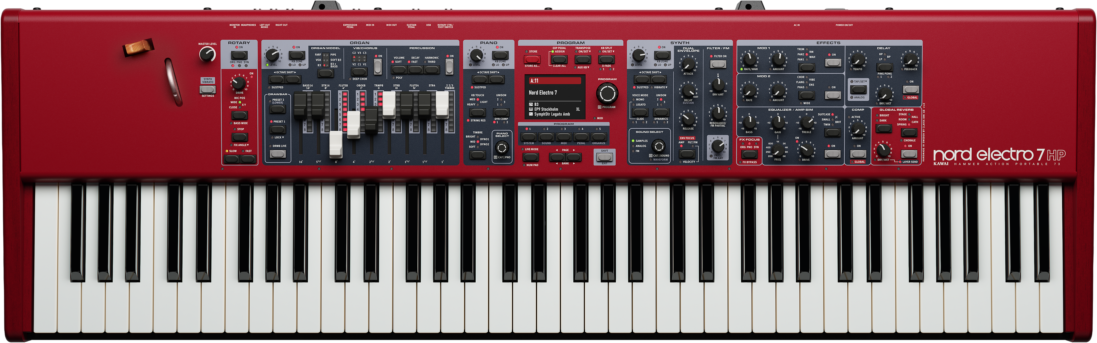 Nord Electro 7 73 HP Hammer Action Keyboard