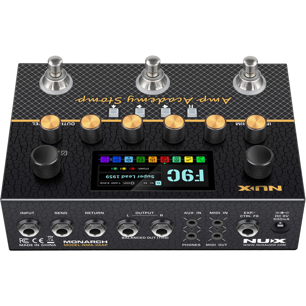 NU-X Monarch Series Amp Academy Stomp Compact Modeler (NXNMA3)