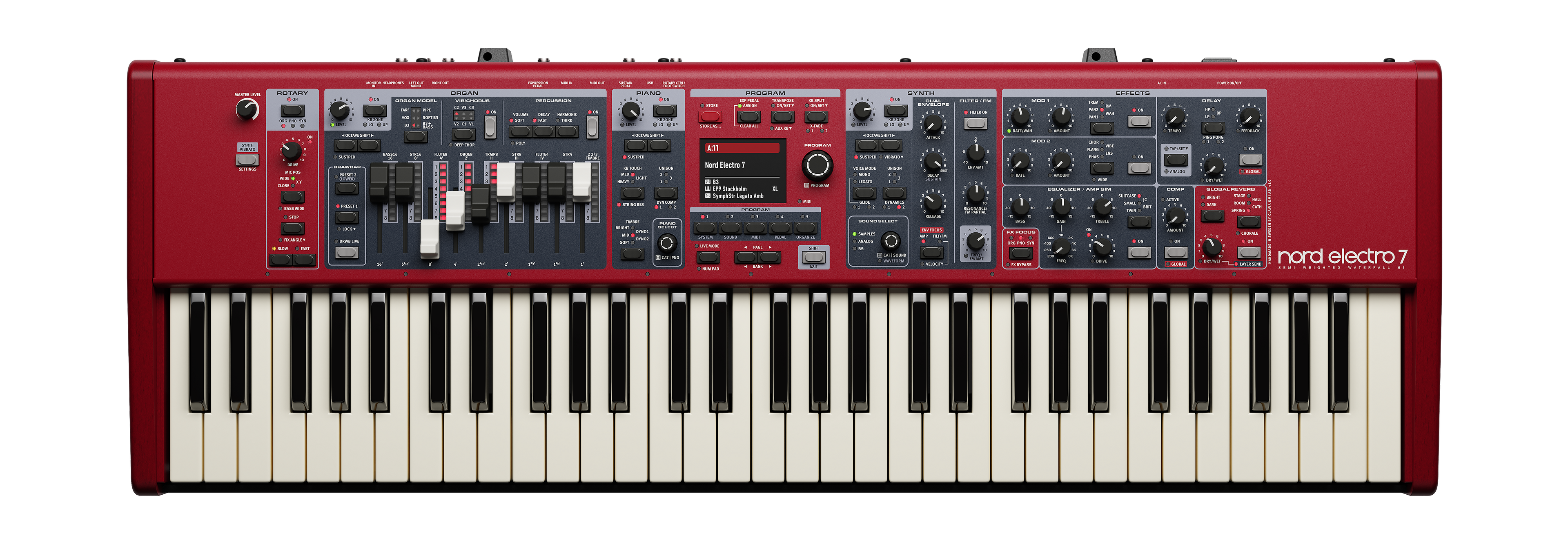 Nord Electro 7 61 Semi-weighted Waterfall Keyboard