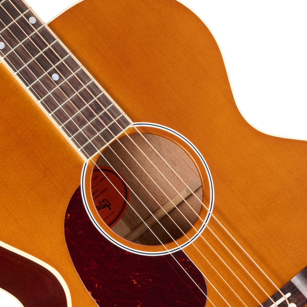 Gibson J-185 Century 12 Fret Acoustic Guitar - Vintage Amber - Left Handed