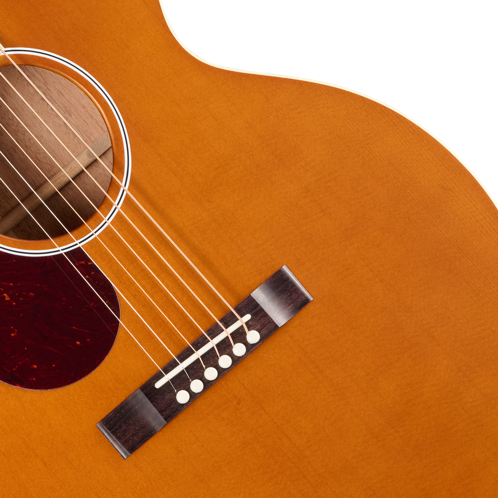 Gibson J-185 Century 12 Fret Acoustic Guitar - Vintage Amber - Left Handed