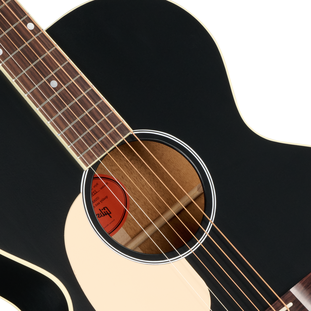 Gibson J-185 Century 12 Fret Acoustic Guitar - Ebony - Left Handed