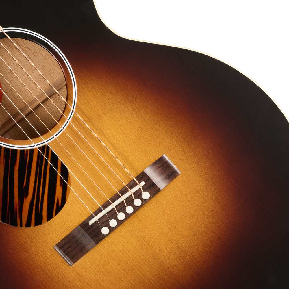 Gibson J-185 Century 12 Fret Acoustic Guitar - Vintage Sunburst - Left Handed