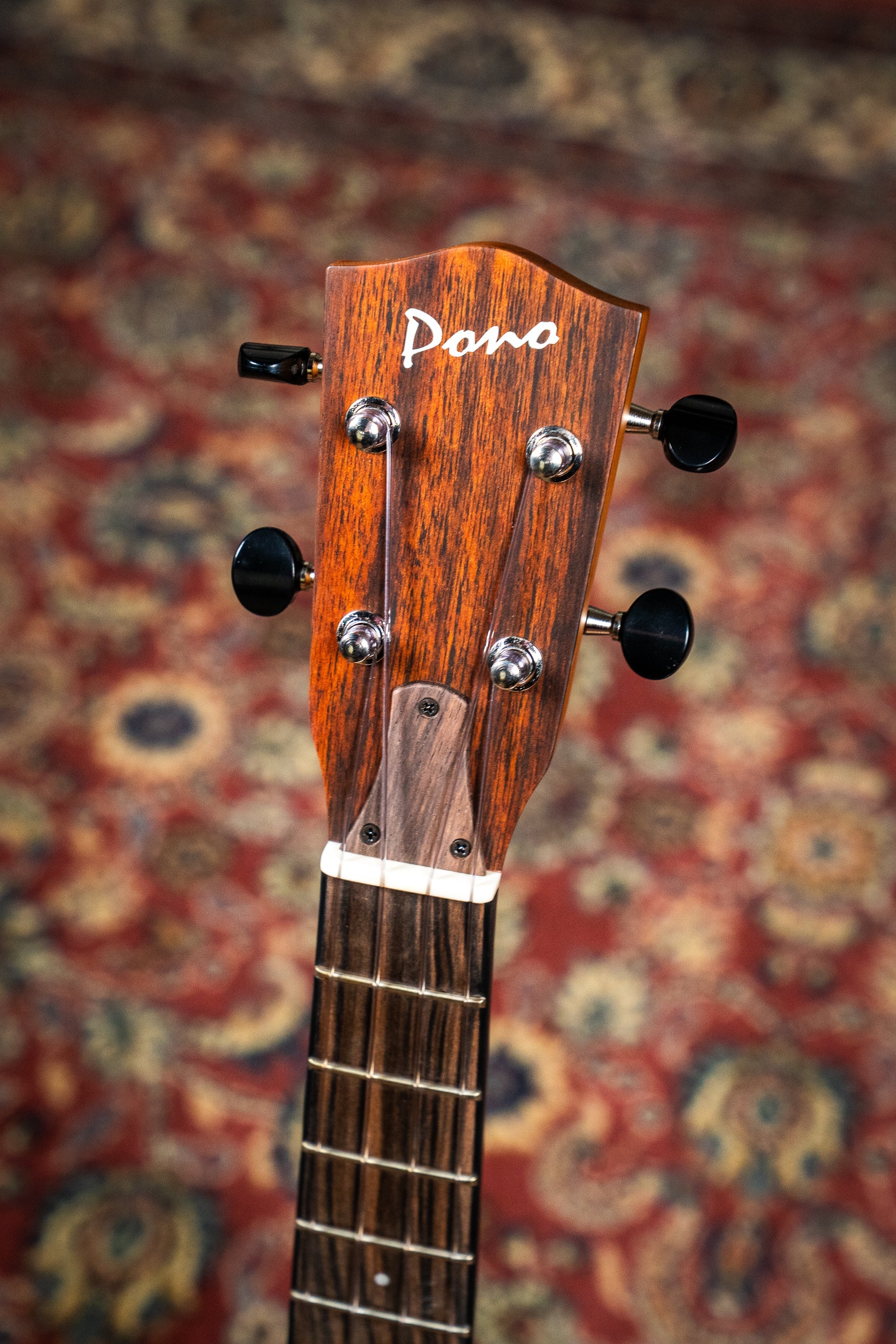 Pono AT-E Tenor Ukulele - Solidbody Acacia w/Pickup (PONO-AT-E)
