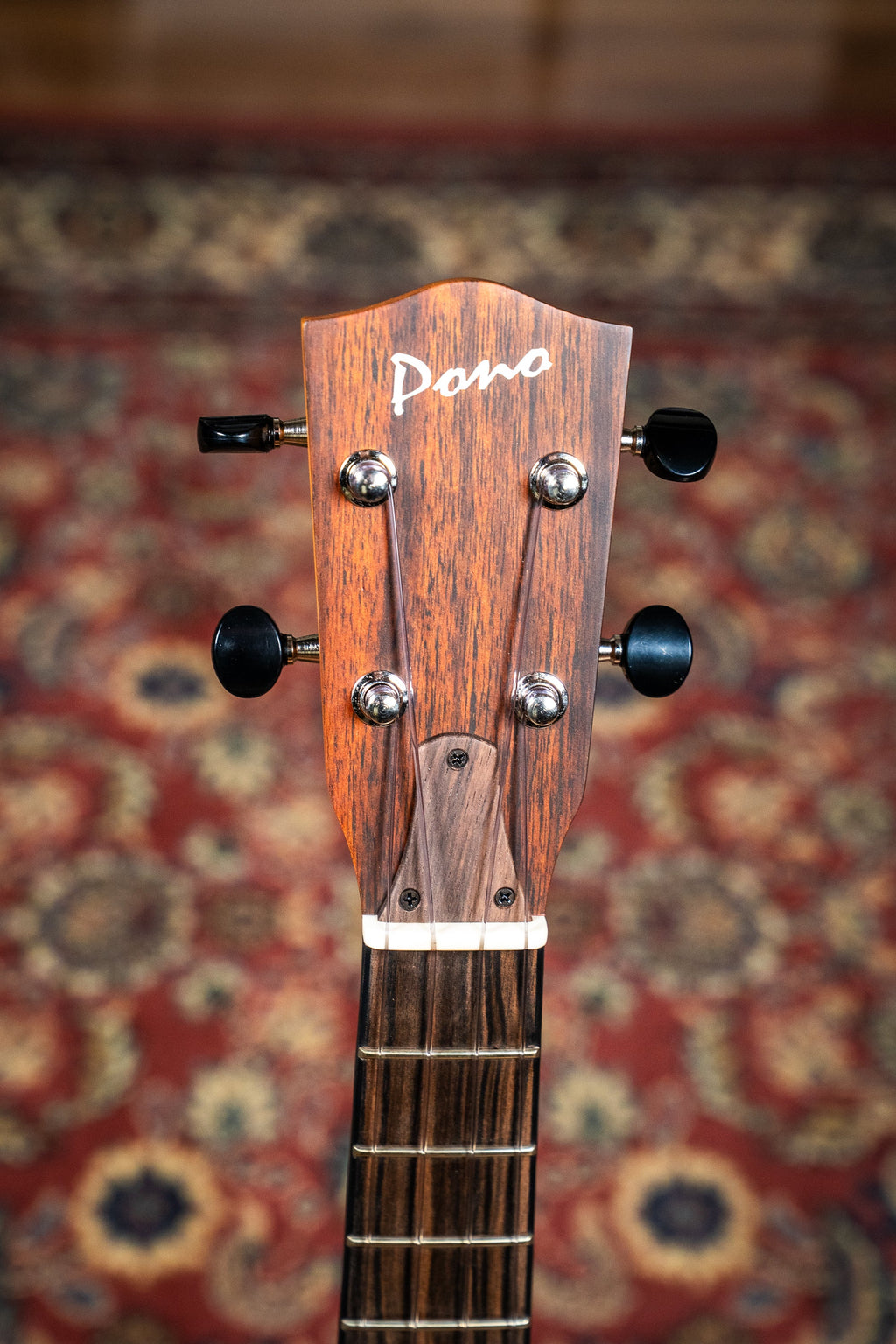 Pono AT-E Tenor Ukulele - Solidbody Acacia w/Pickup (PONO-AT-E)
