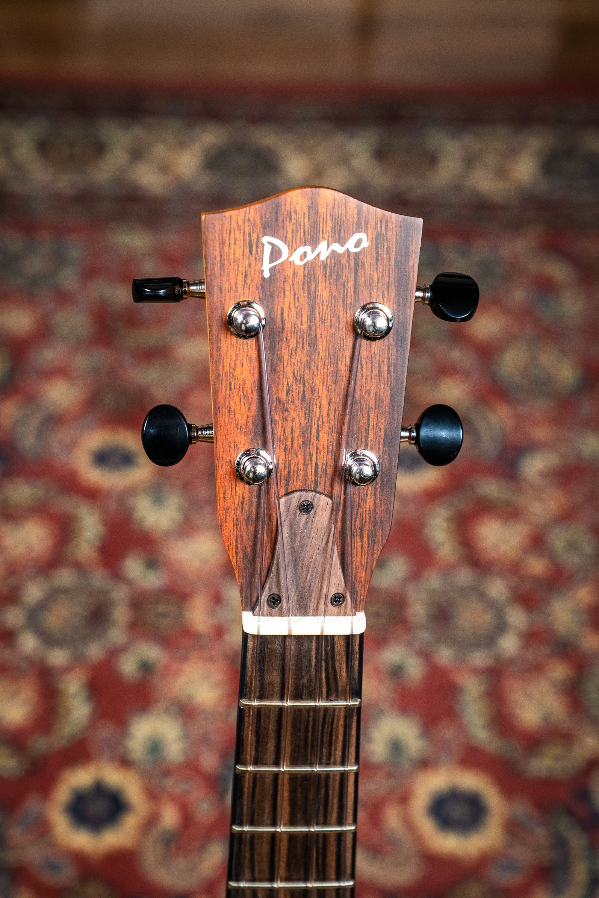 Pono AT-E Tenor Ukulele - Solidbody Acacia w/Pickup (PONO-AT-E)