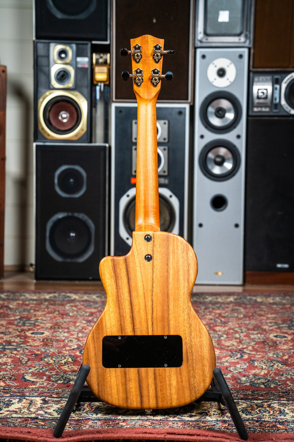 Pono AT-E Tenor Ukulele - Solidbody Acacia w/Pickup (PONO-AT-E)