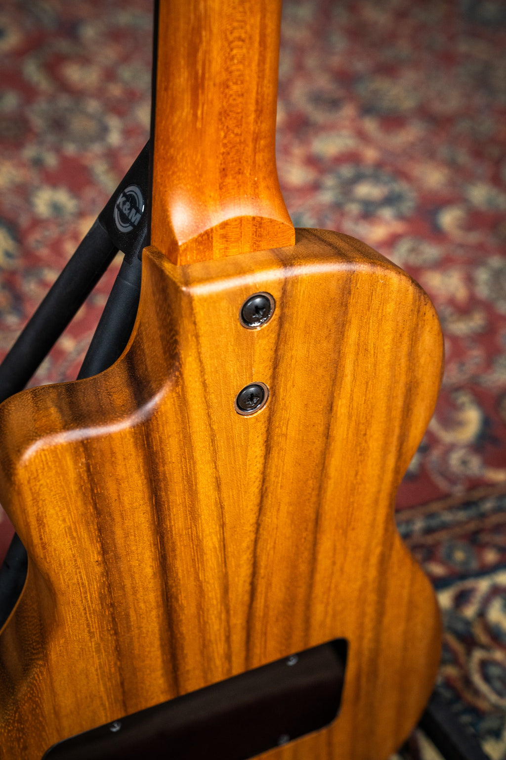 Pono AT-E Tenor Ukulele - Solidbody Acacia w/Pickup (PONO-AT-E)