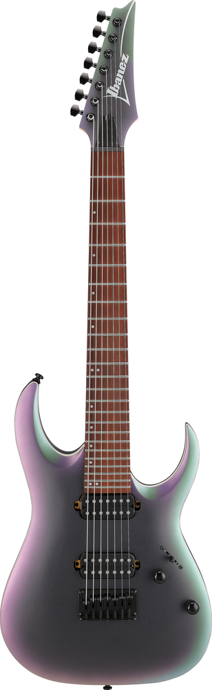 Ibanez RGA742EX 7-String Electric Guitar - Black Aurora Burst Matte