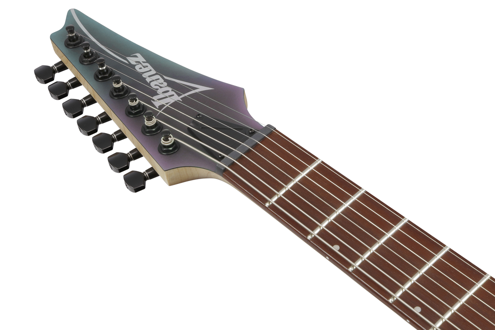 Ibanez RGA742EX 7-String Electric Guitar - Black Aurora Burst Matte