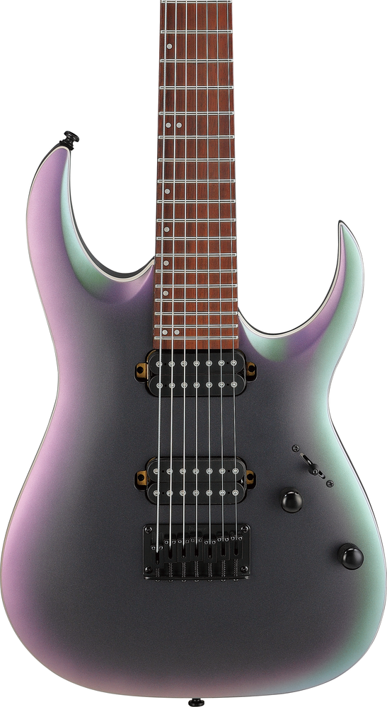 Ibanez RGA742EX 7-String Electric Guitar - Black Aurora Burst Matte