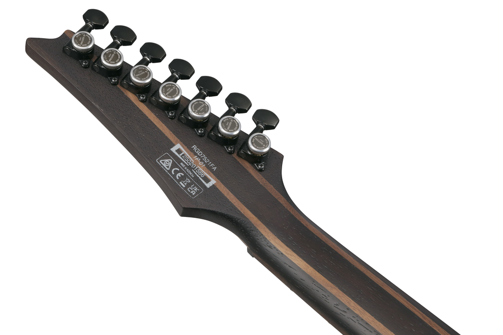 Ibanez RGD721FA 7-String Electric Guitar - Stained Wine Red Burst Flat