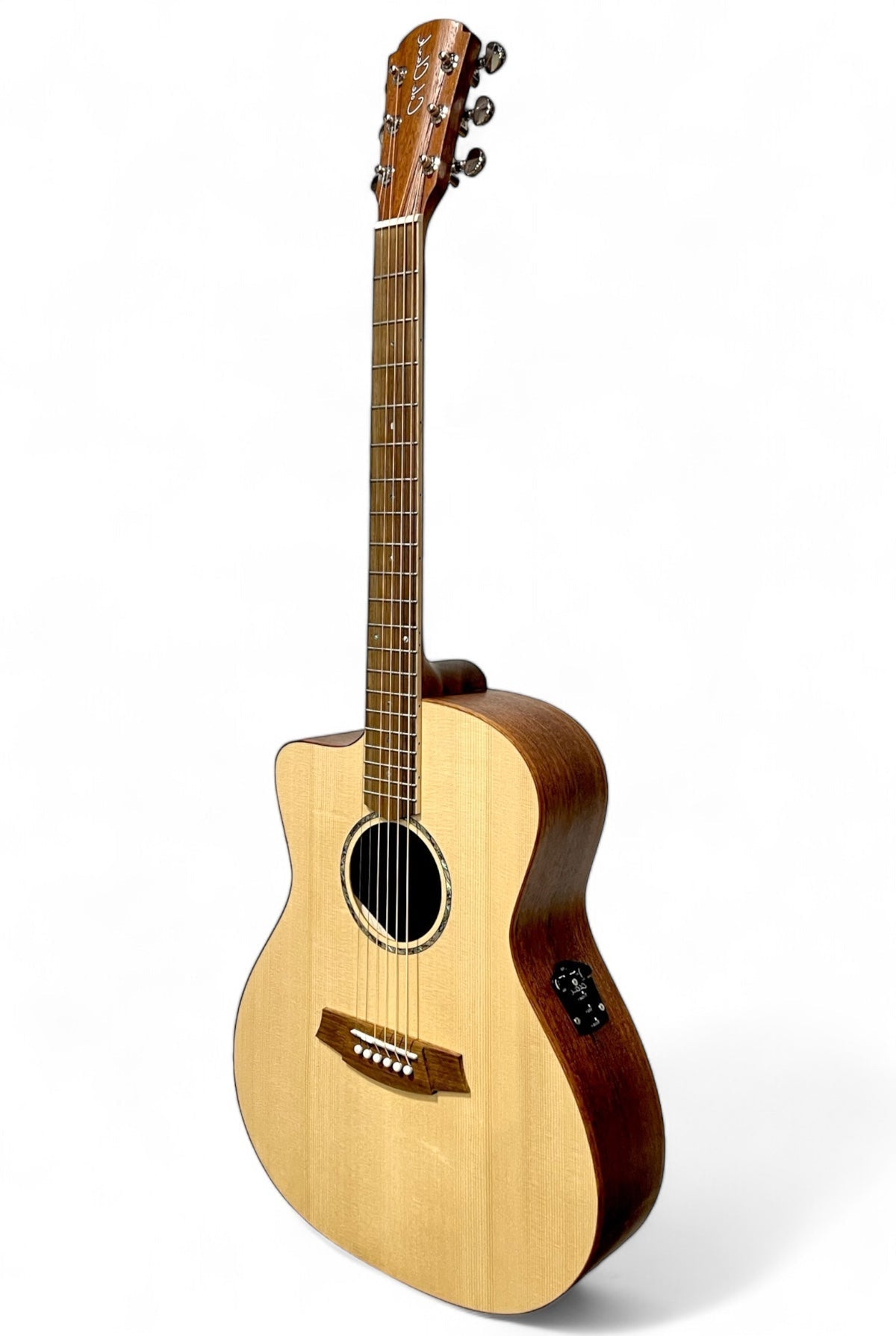 Cole Clark CCSAN1EC-LH-SMAH Studio GA Acoustic Electric Guitar - Spruce / Mahogany - Left Handed