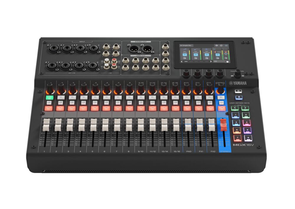 Yamaha MGX16V Digital Mixing Console w/ Video Interface – Black
