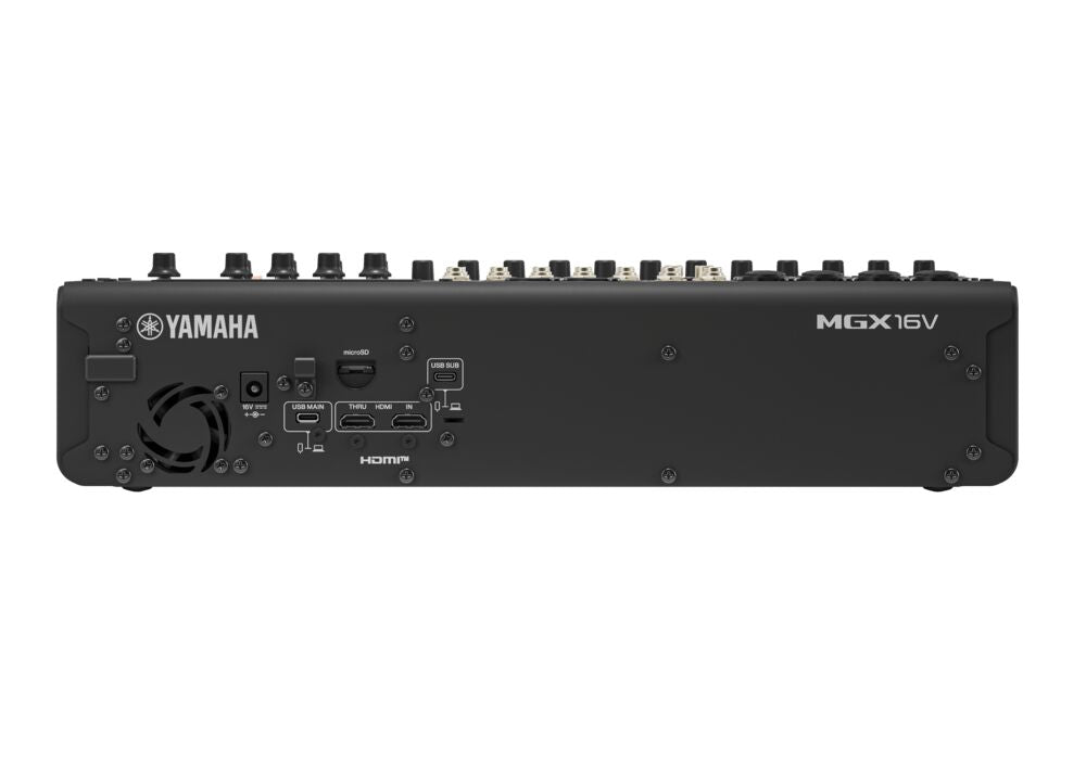 Yamaha MGX16V Digital Mixing Console w/ Video Interface – Black