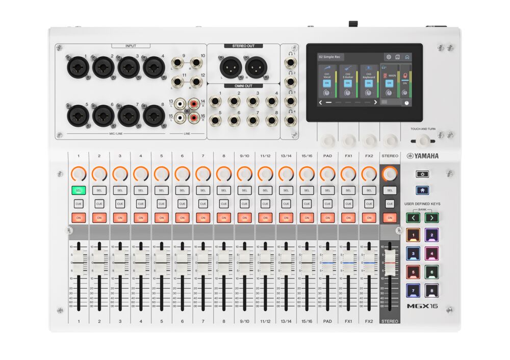 Yamaha MGX16 Digital Mixing Console – White
