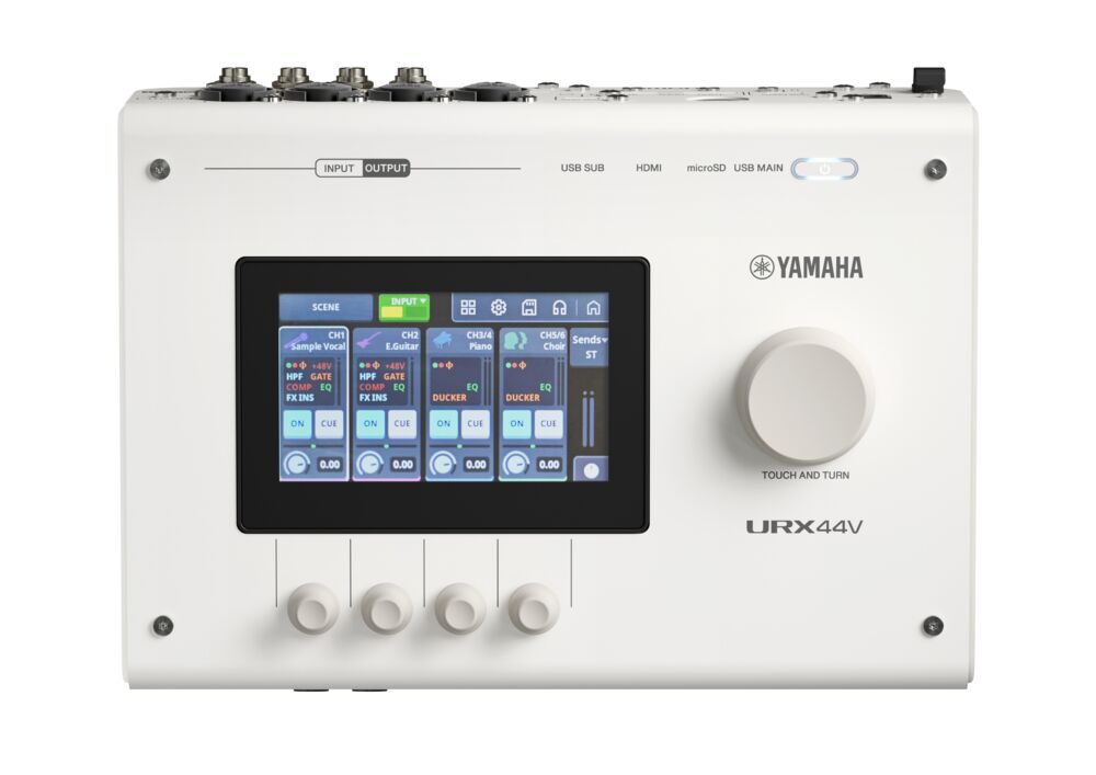 Yamaha URX44V Audio Interface / Mixerface w/ Video Interface – White