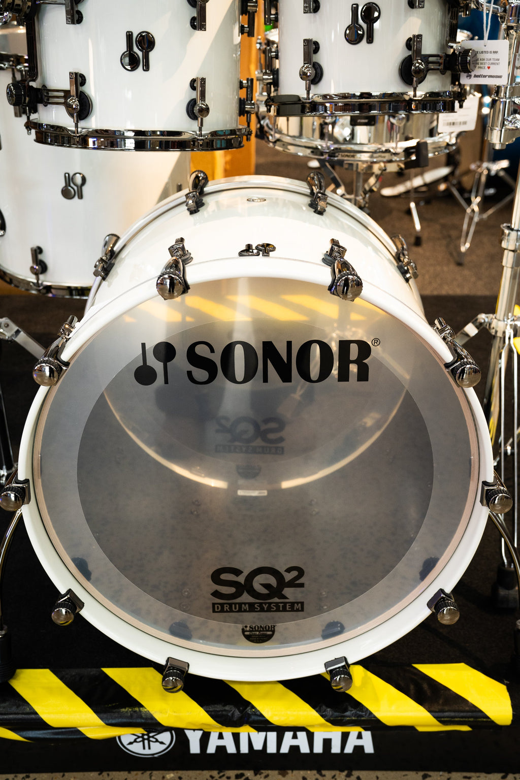 Sonor SQ2 4pc Beech Wood Drum Kit - Shell Pack - Grey White Finish / Black HW (10x8 12x9 16x16 22x17)