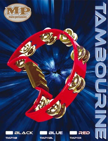 Mano Percussion Black Tambourine