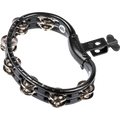 Meinl Mount Moulded Tambourine - Steel Jingles - 2R - Black