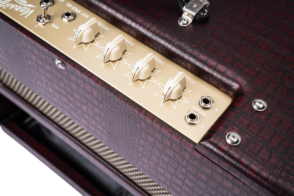 Magnatone Varsity Reverb 15w Handwired 1x12" Combo - Cathedral Burgundy (Limited)