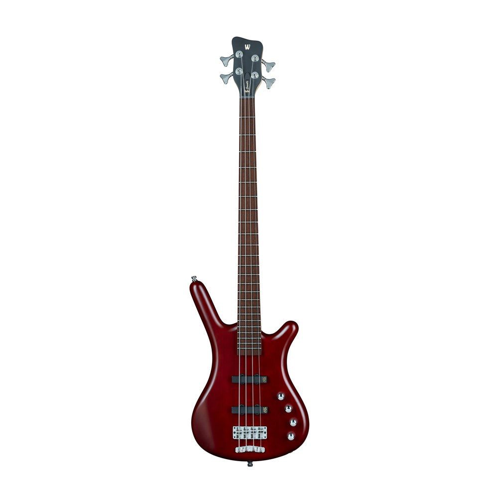 RockBass Corvette Basic 4-String Bass - Burgundy Red Transparent Satin