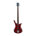 RockBass Corvette Basic 4-String Bass - Burgundy Red Transparent Satin