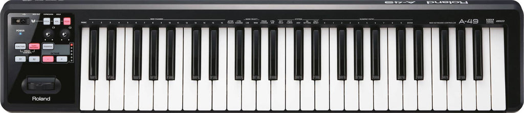 Roland A49 MIDI Keyboard Controller - Black (A-49BK)