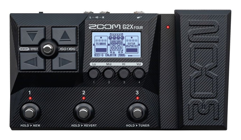 Zoom G2X FOUR Guitar Effects + Amp Simulator Pedal