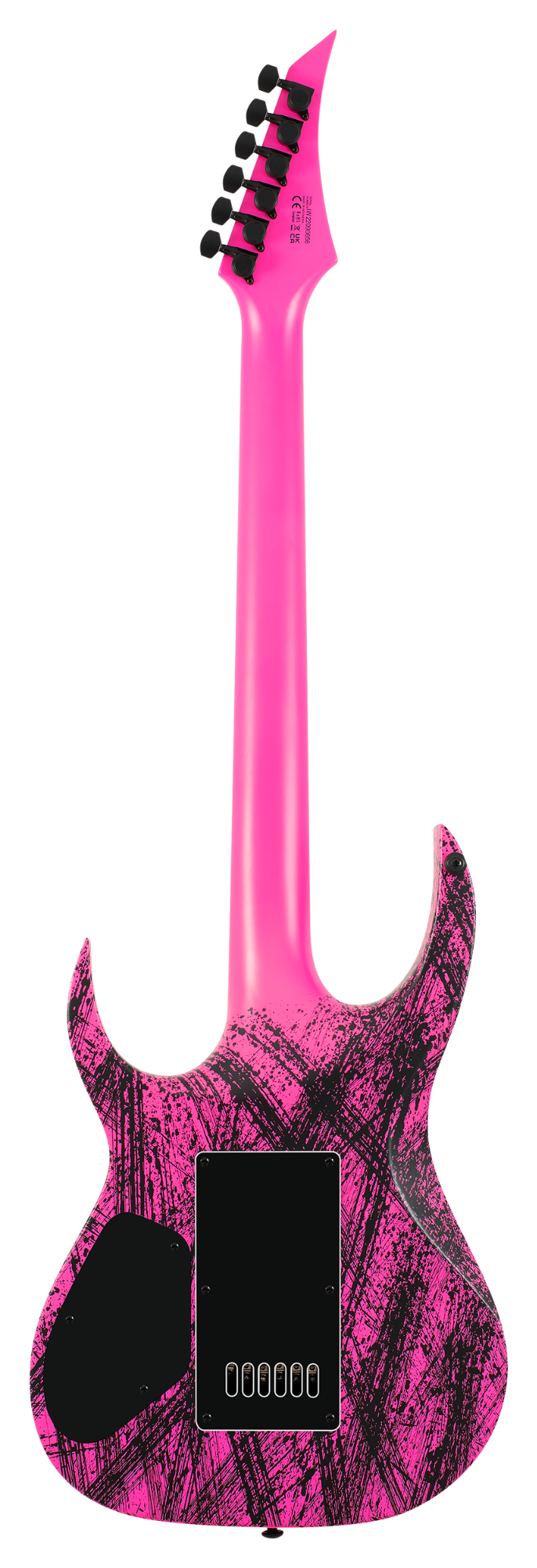 Solar A1.6PN Canibalismo+ Electric Guitar - Neon Pink Splatter