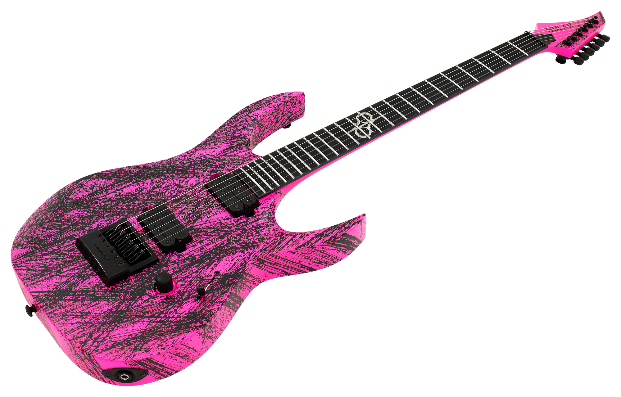 Solar A1.6PN Canibalismo+ Electric Guitar - Neon Pink Splatter