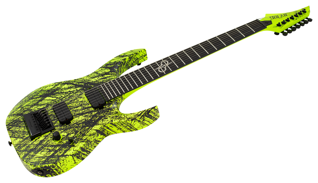 Solar A1.7LN CANIBALISMO+ 7-String Electric Guitar - Lemon Neon Matte (LIMITED)