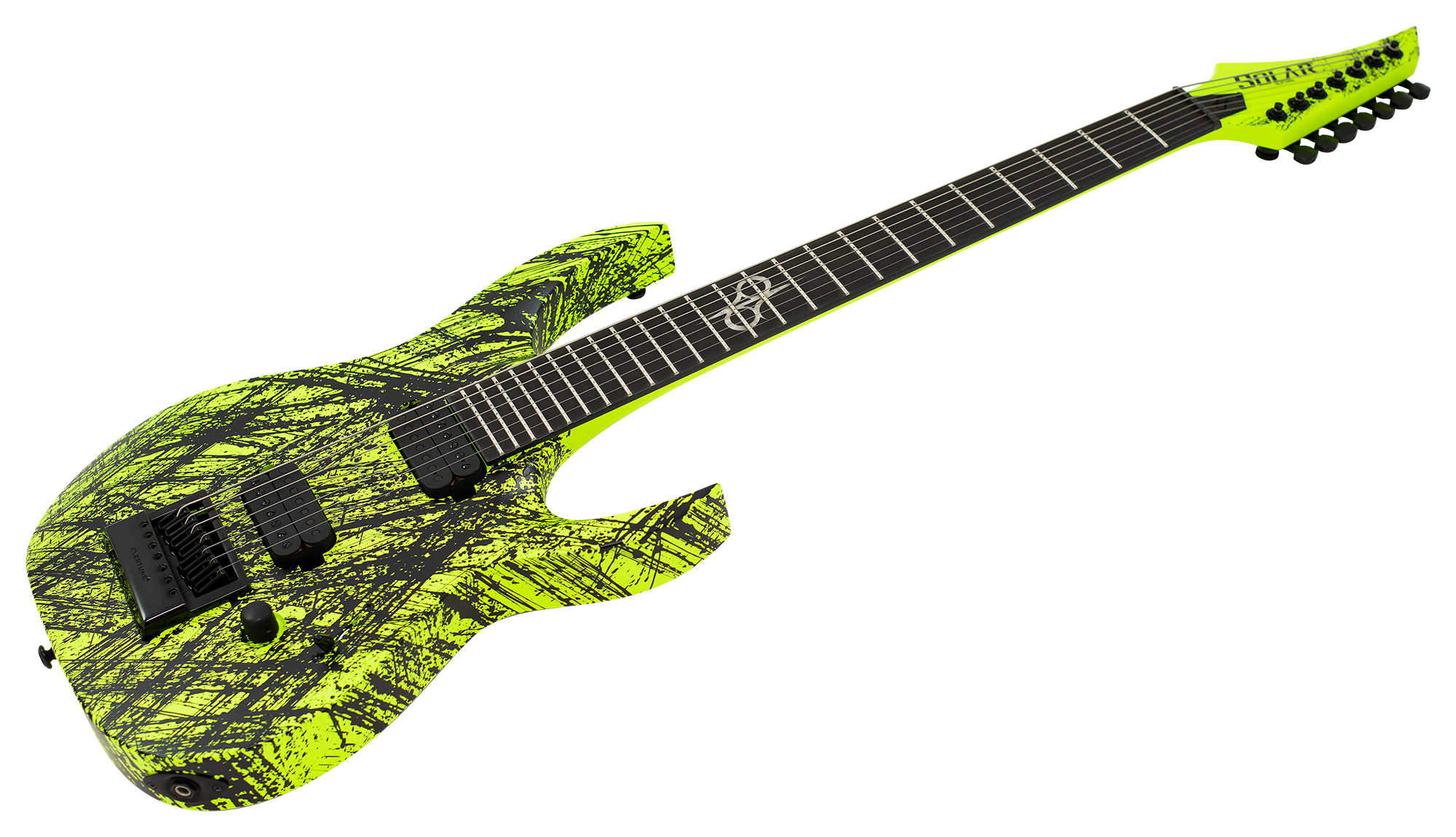 Solar A1.7LN CANIBALISMO+ 7-String Electric Guitar - Lemon Neon Matte (LIMITED)