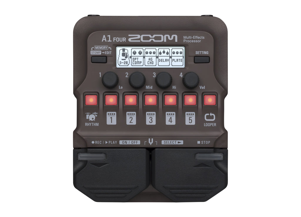 Zoom A1 FOUR Acoustic / Brass and Woodwind Multi-Effect Pedal