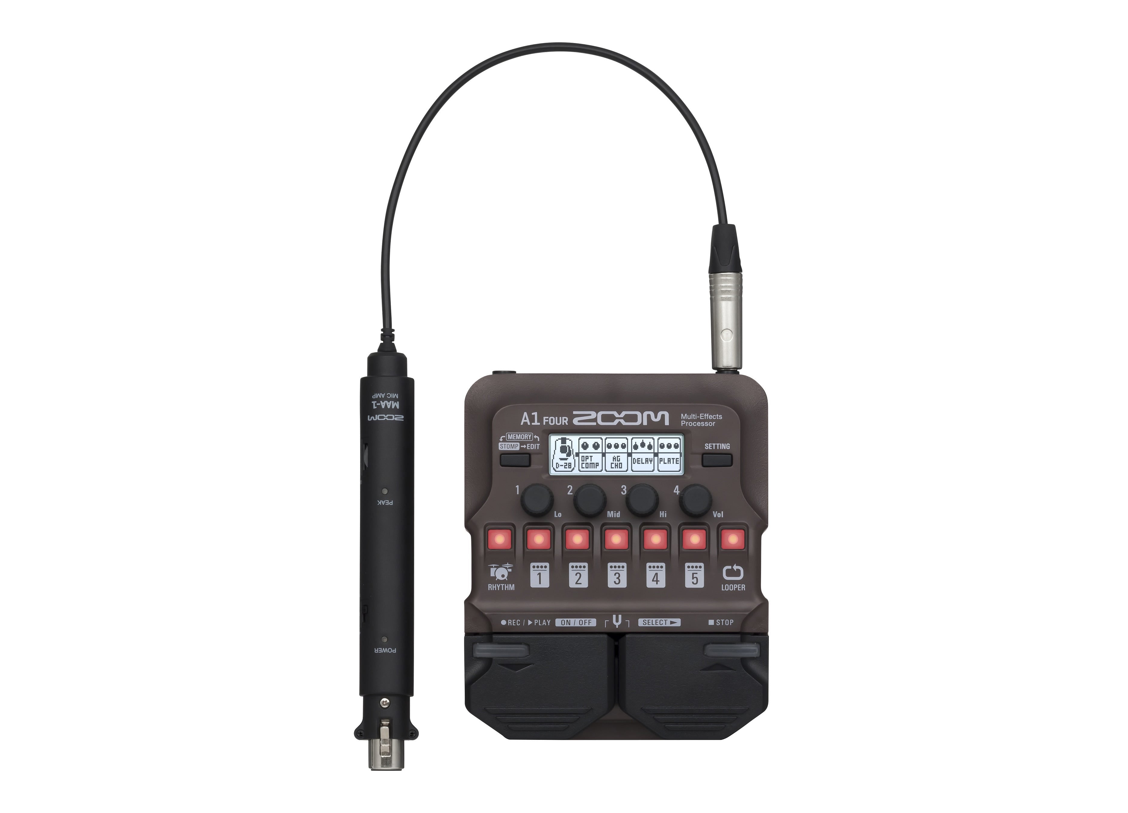 Zoom A1 FOUR Acoustic / Brass and Woodwind Multi-Effect Pedal