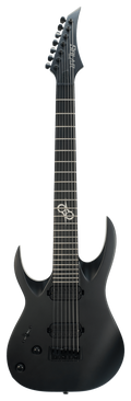 Solar A2.7CLH 7 String Electric Guitar - Carbon Black Matte - Left Handed