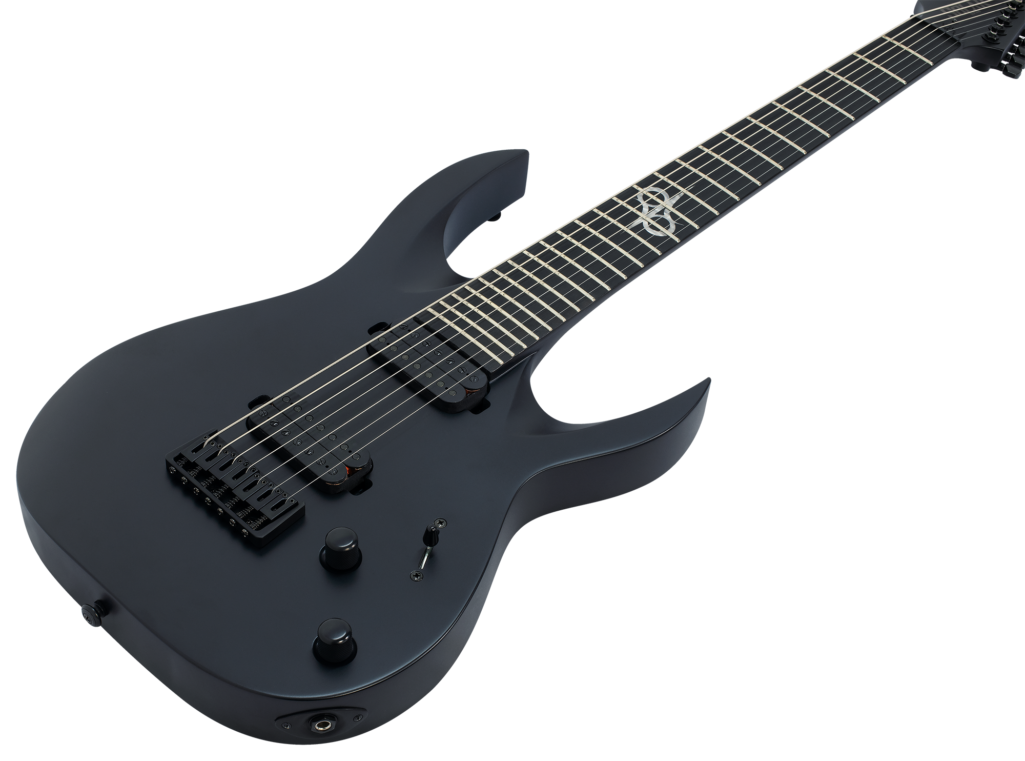 Solar A2.7C 7-String Electric Guitar - Black Matte