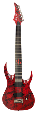 Solar A2.7Canibalismo+ 7-String Electric Guitar - Blood Red Splatter
