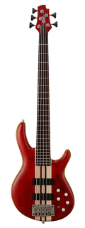 Cort A5 Plus FMMH 5-String Electric Bass - Open Pore Black Cherry