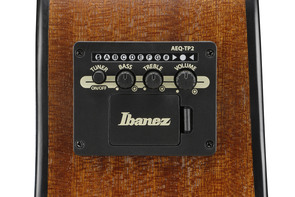 Ibanez AAM50LCE Acoustic Guitar - Open Pore Light Brown Sunburst Top - Left Handed