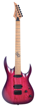 Solar AB1.6HTPB Electric Guitar - Trans Purple Burst Matte