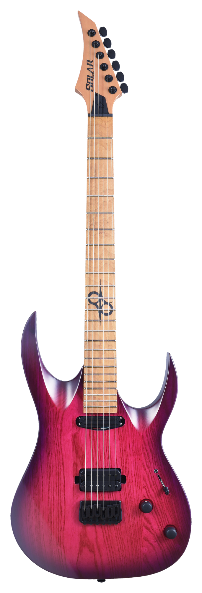 Solar AB1.6HTPB Electric Guitar - Trans Purple Burst Matte
