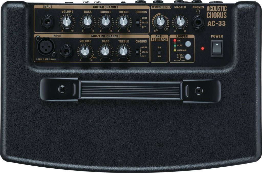 Roland AC-33 Acoustic Chorus Guitar Amplifier - Black
