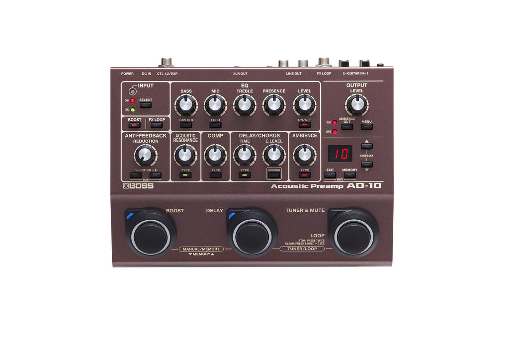 Boss AD-10 Acoustic Preamp/DI with Effects